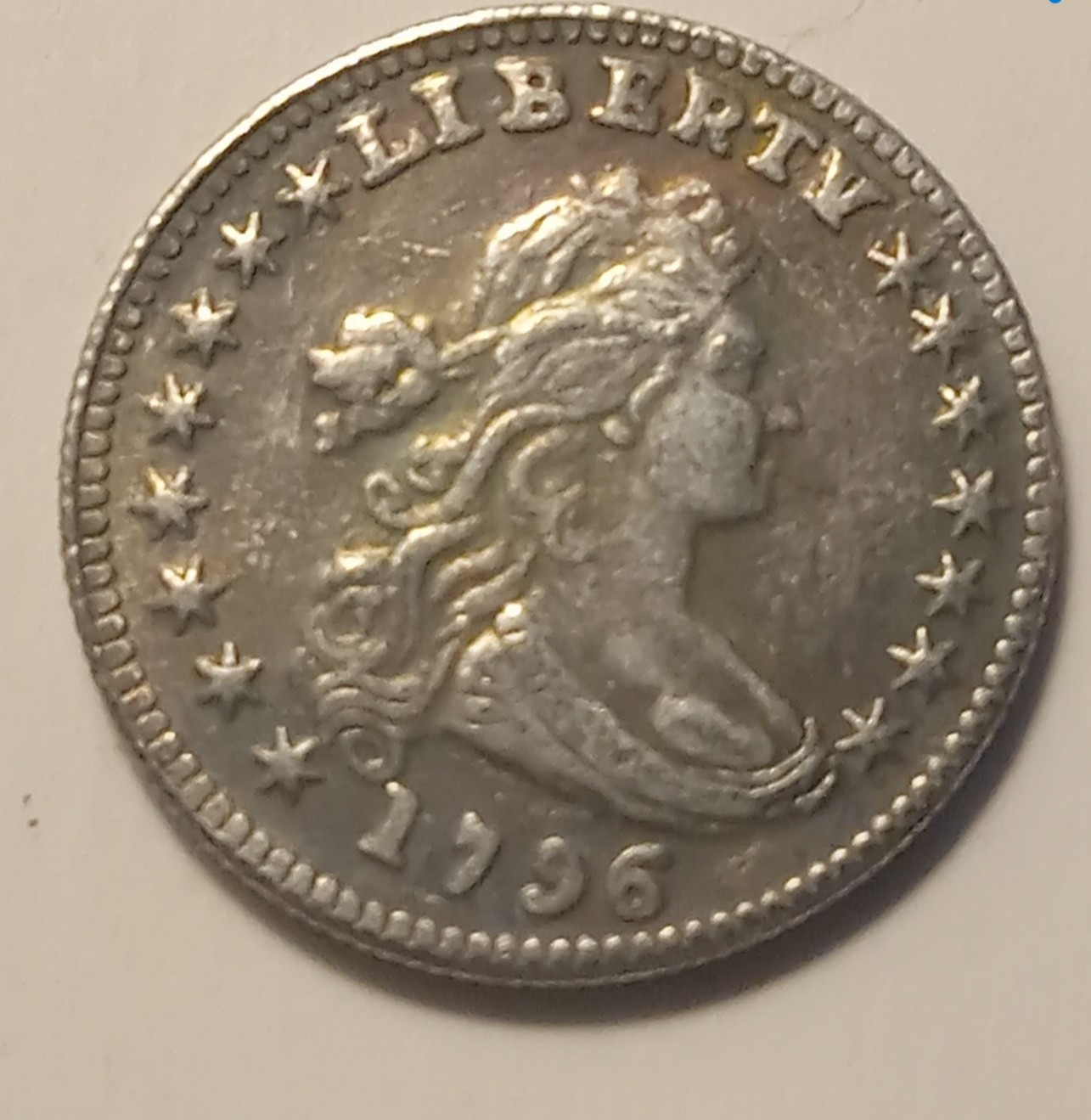 1796 Draped Bust Dime Coin Contemporary Copy