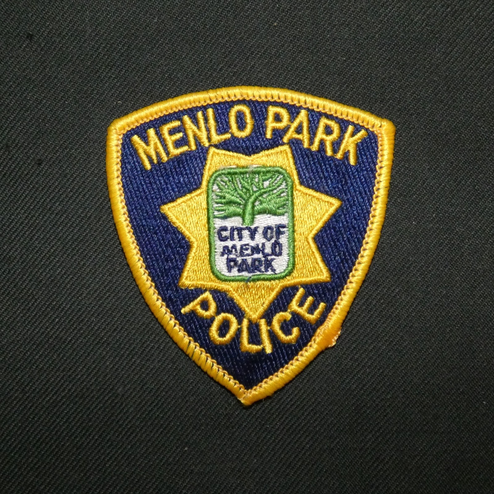 Vintage Menlo Park Police Department Small (ballcap) Patch (California)