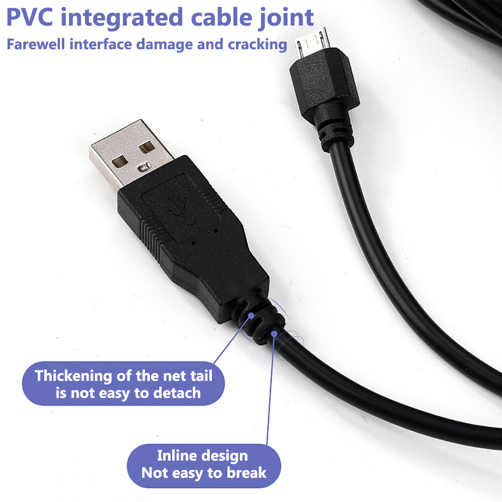 USB Charging Cable 9.85FT Fast Charge Cord For PS4 Wireless Controller