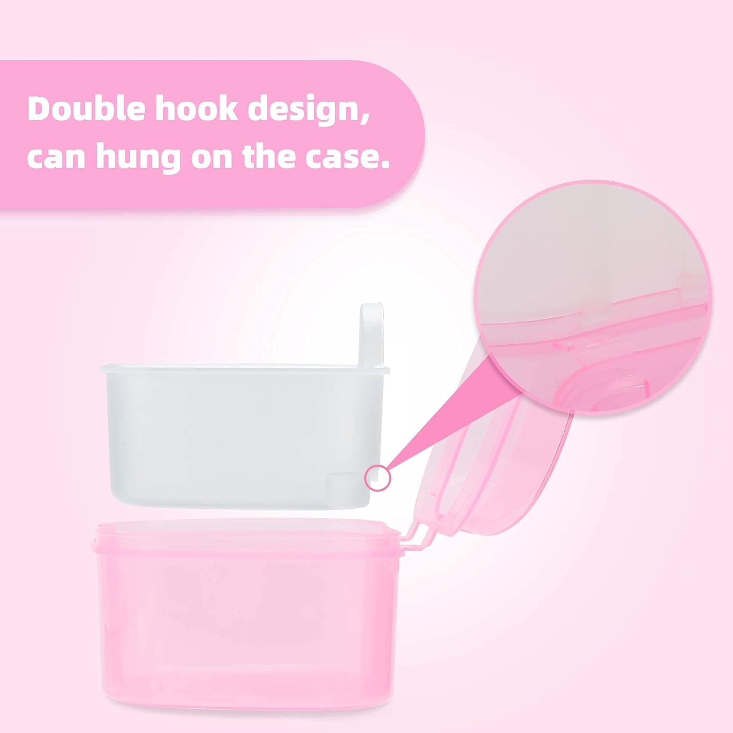 Dental Orthodontic Retainer Container Cleaning Case,Denture Bath Box Case Cup Ho