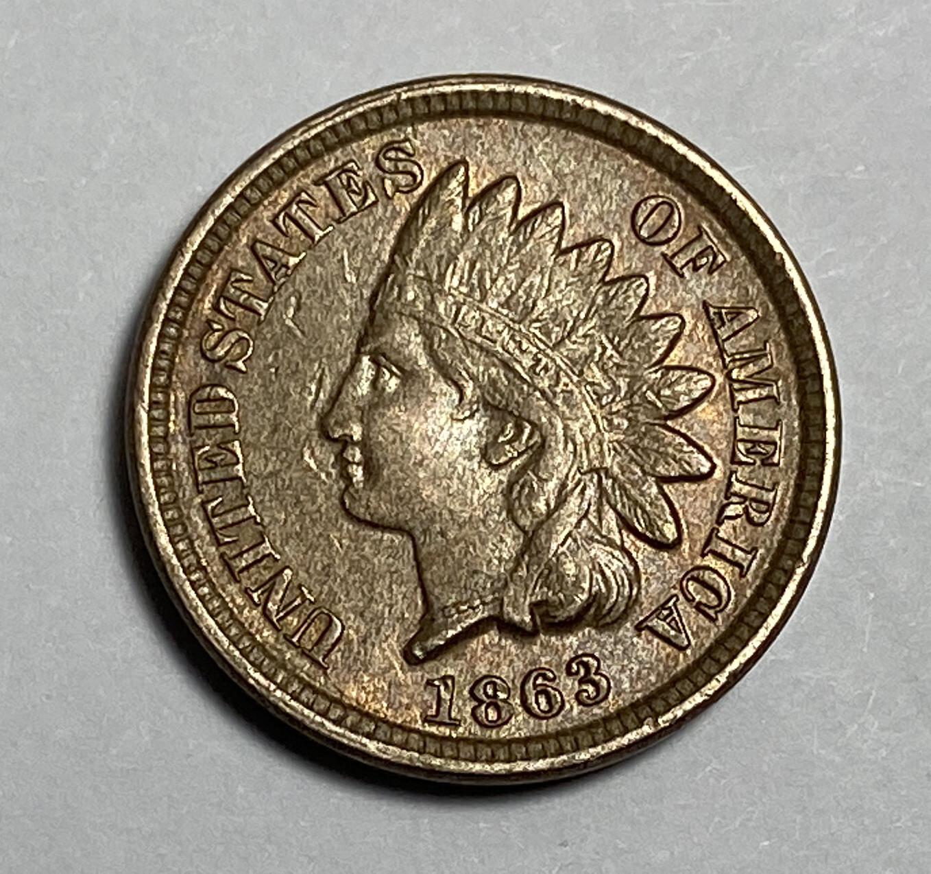 1863 Indian Head Cent Uncirculated