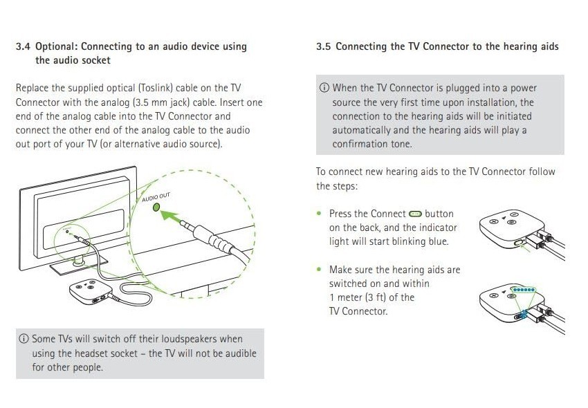 Phonak TV Connector Wireless Audio Streamer for Compatible Hearing Aids