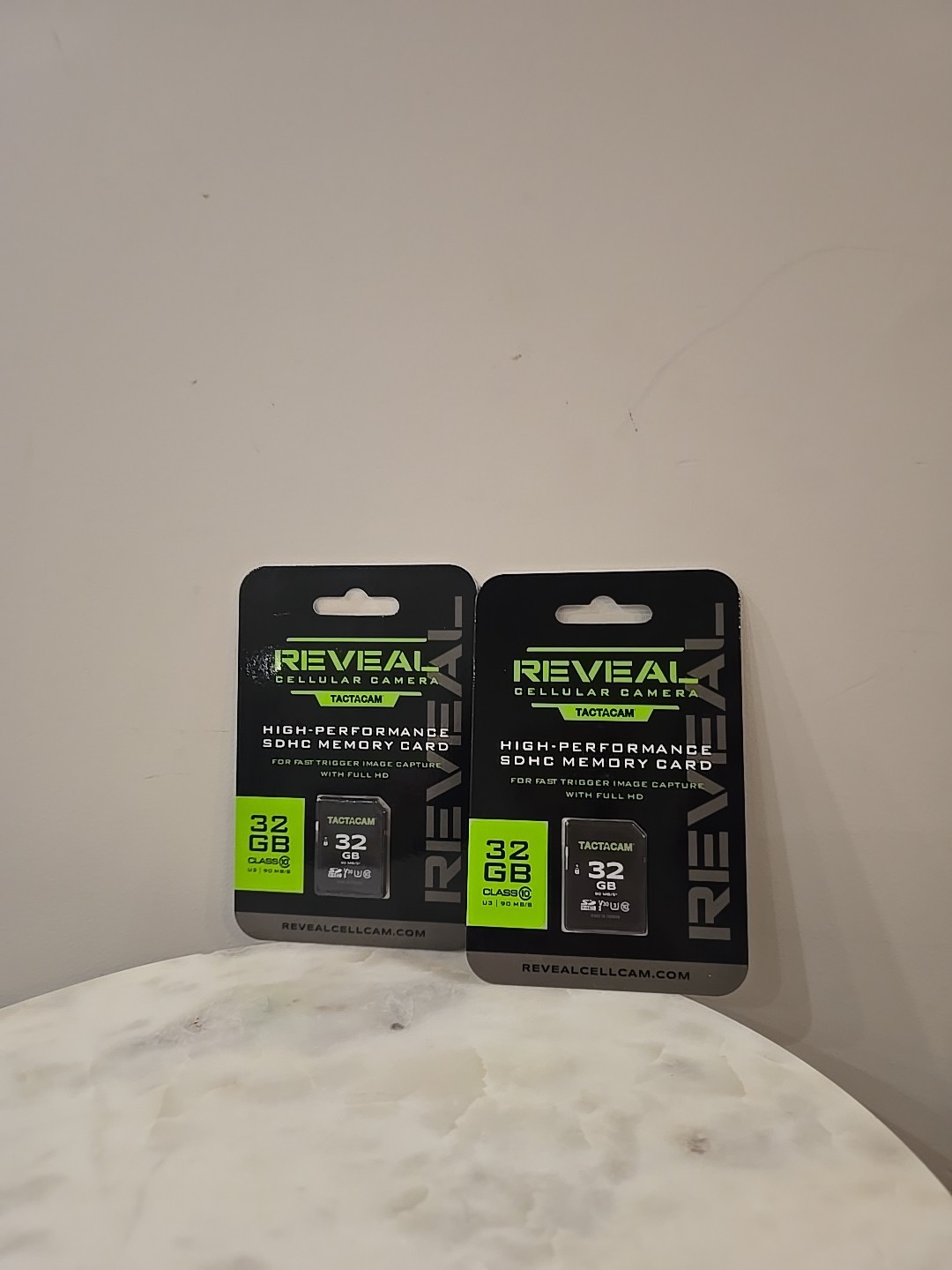 Reveal by Tactacam Full-Size 32GB SD Card LOT OF 2 Sealed Packs Free Shipping