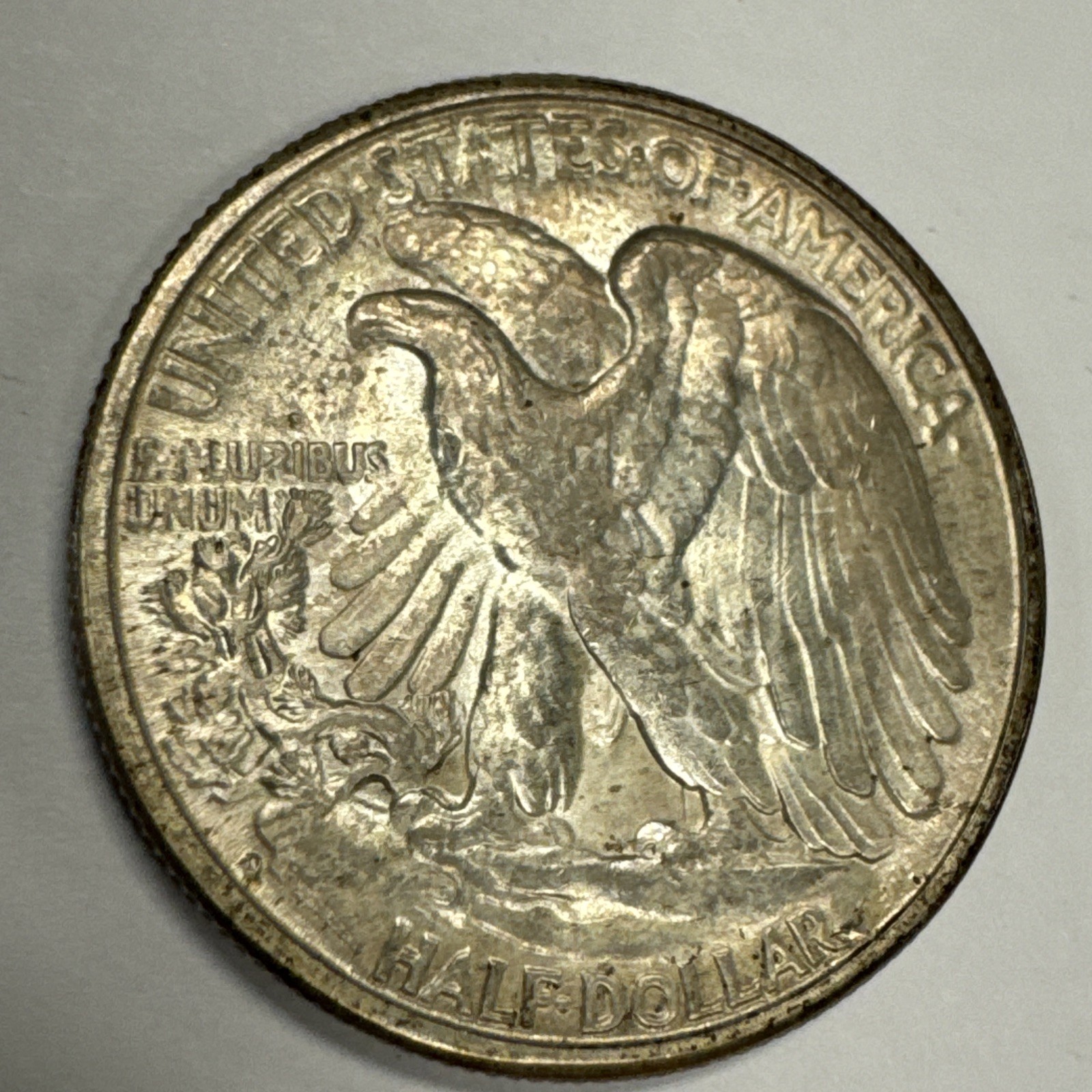 1947-D Walking Liberty Half Dollar Uncirculated-Toned