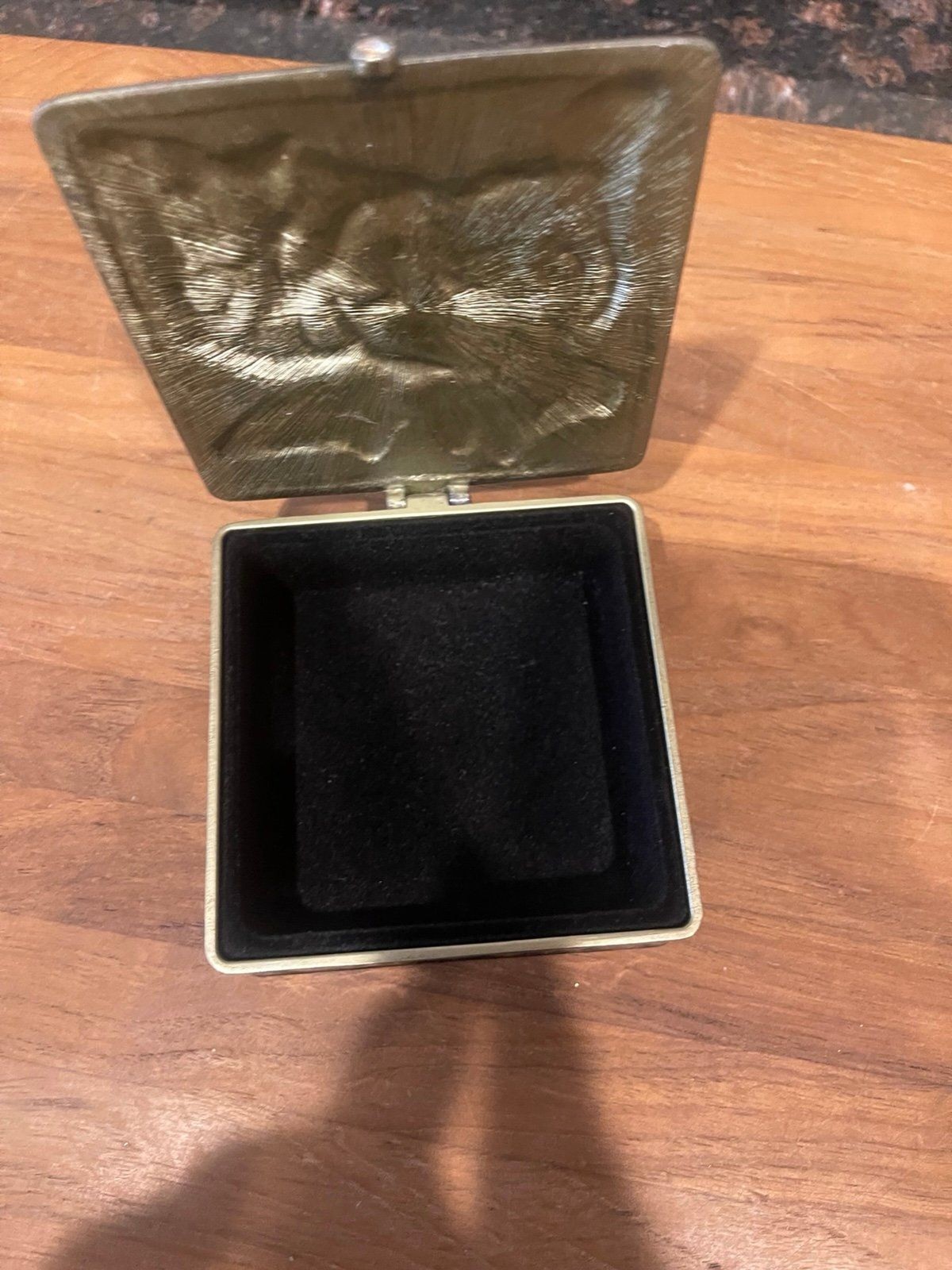 Enamel Flower Square trinket box