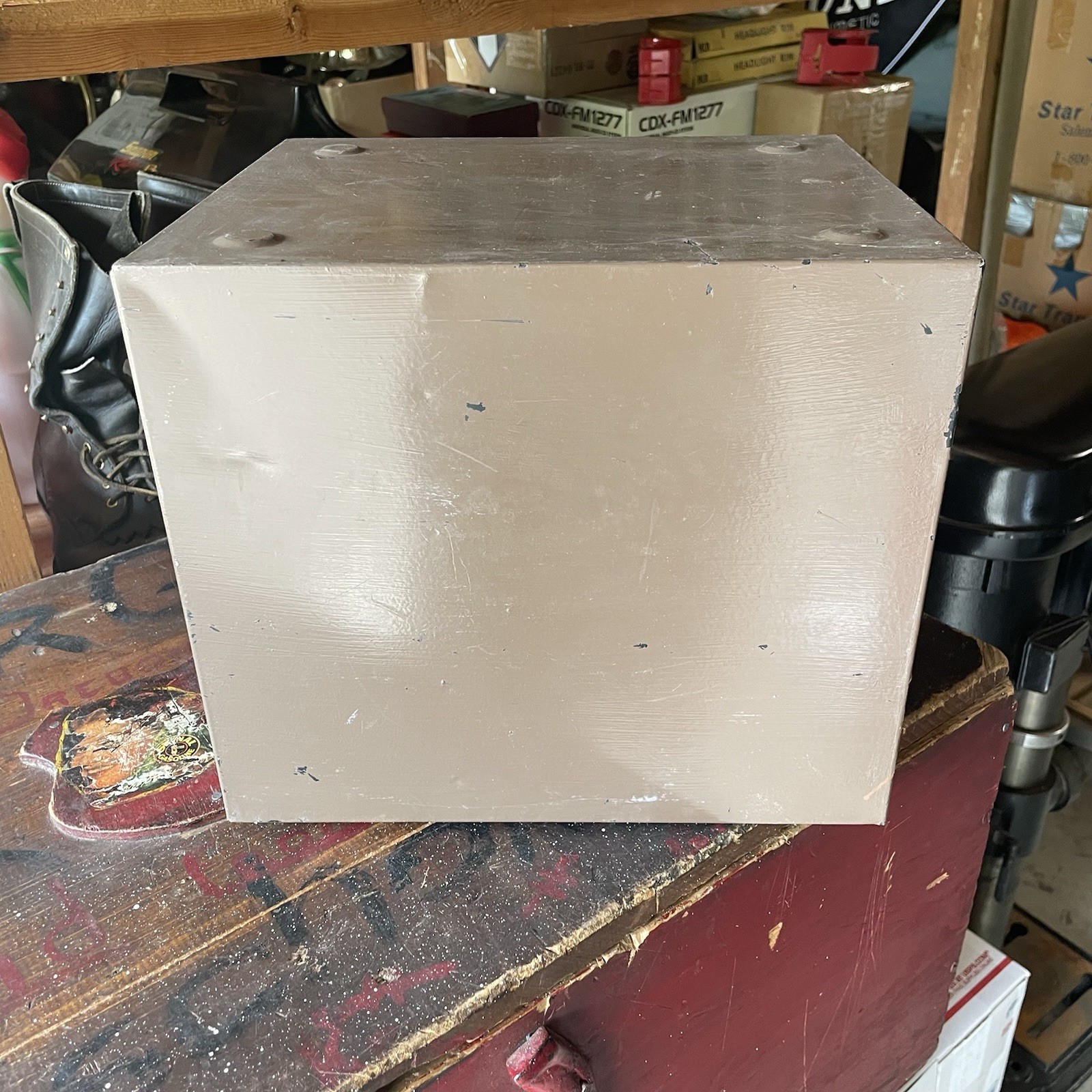 Vintage 4 Drawer Utility Cabinet Storage Industrial