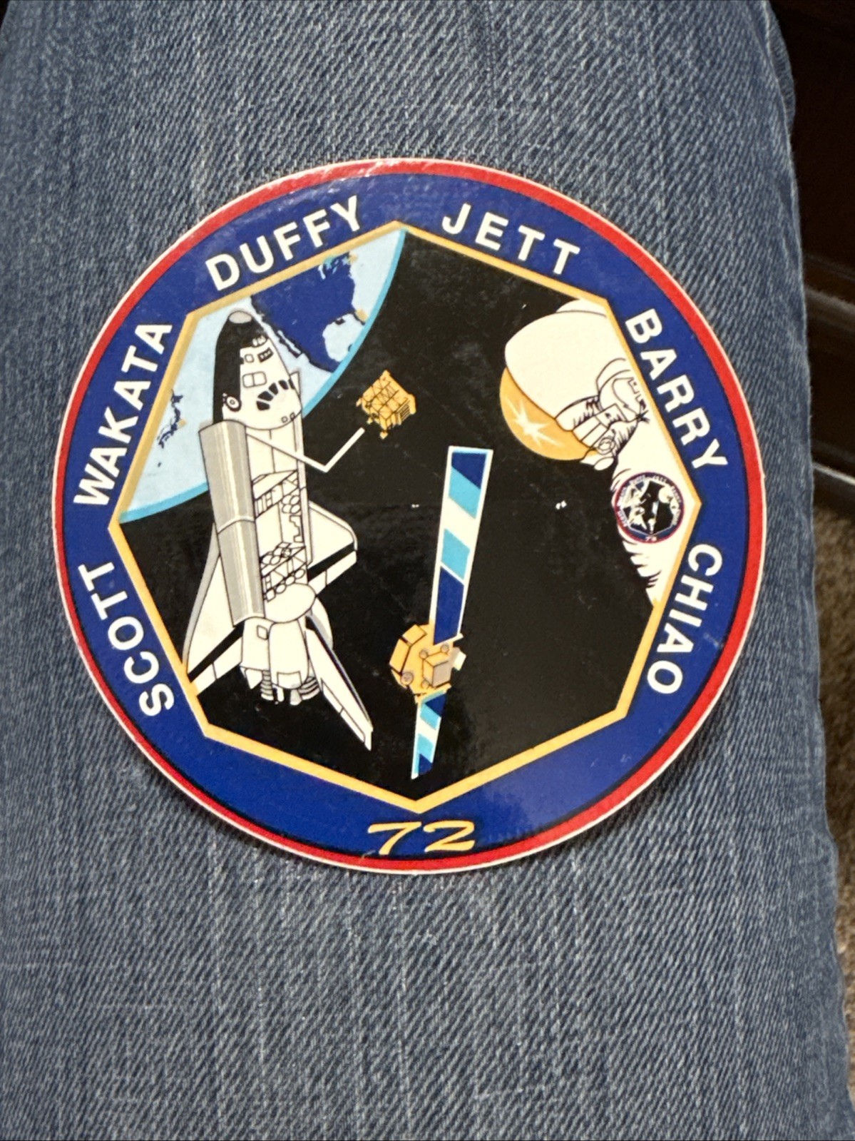 NASA Space Shuttle Mission STS-72 Vinyl Decal Sticker
