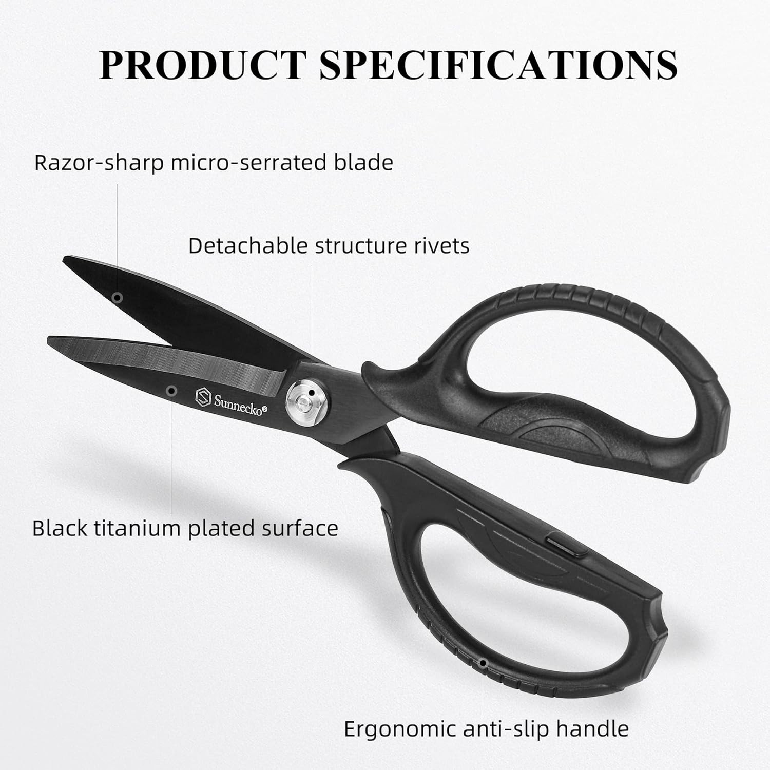 Kitchen Scissors All Purpose Heavy Duty Scissors Titanium Coated, Kitchen Shears