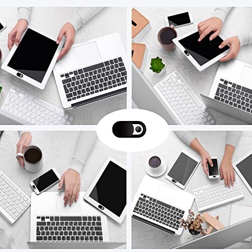 Webcam Cover Slide, Ultra Thin Camera Blocker for for Laptop, Pc, Computer