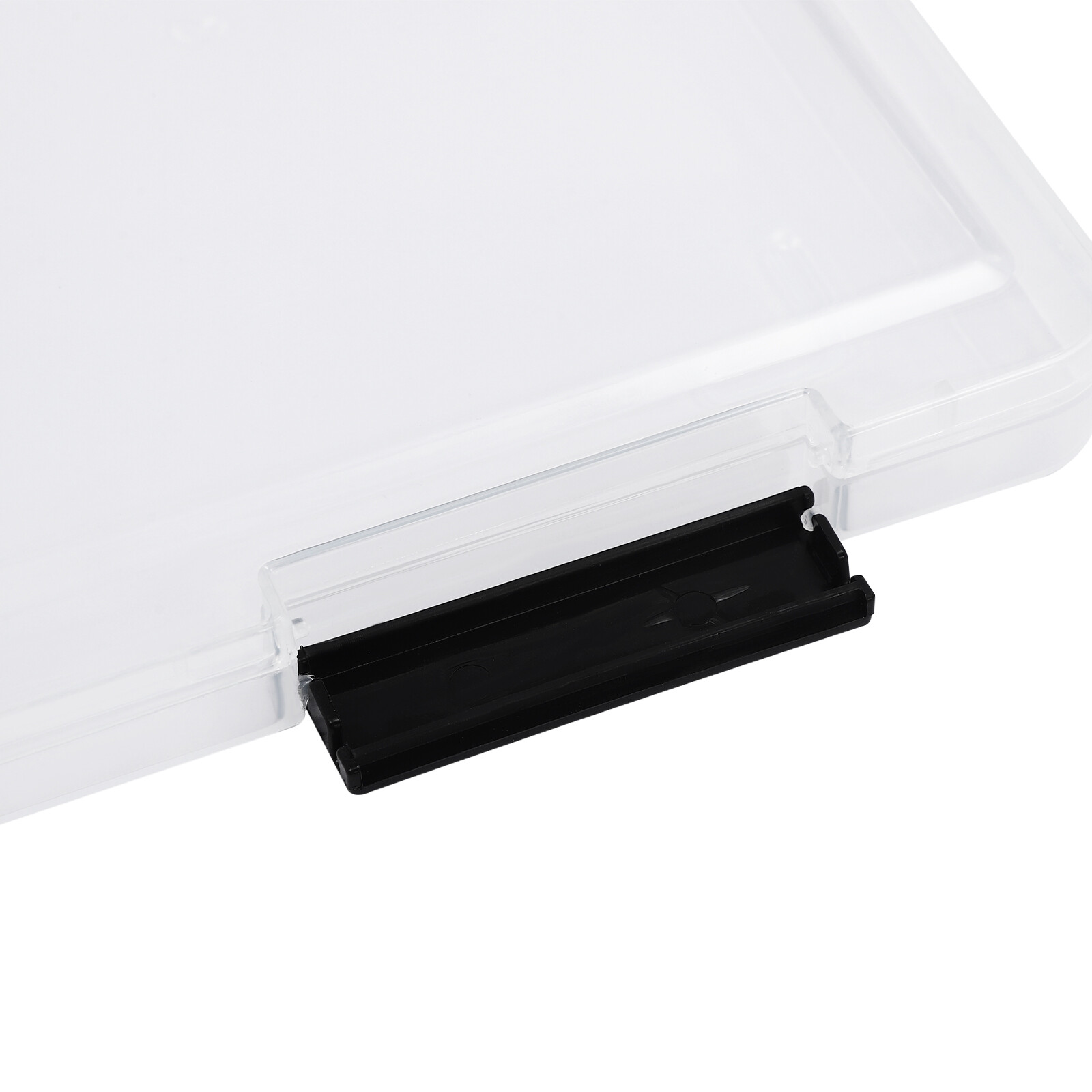 12 Pcs A4 Clear File Boxes Paper Storage Box Document File Holder with Buckle