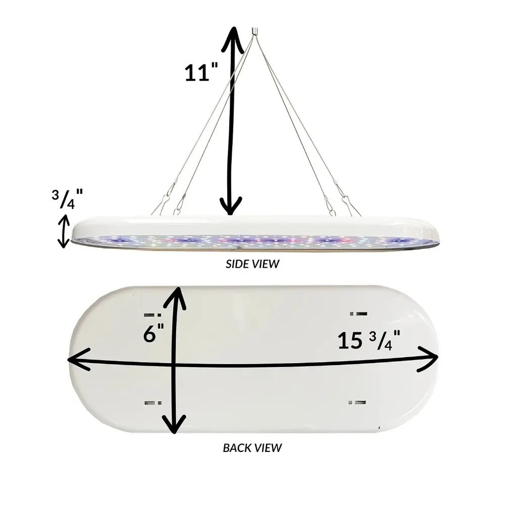 Ferry Morse LED Grow Light - Undershelf, Energy Efficient, Indoor, Removable
