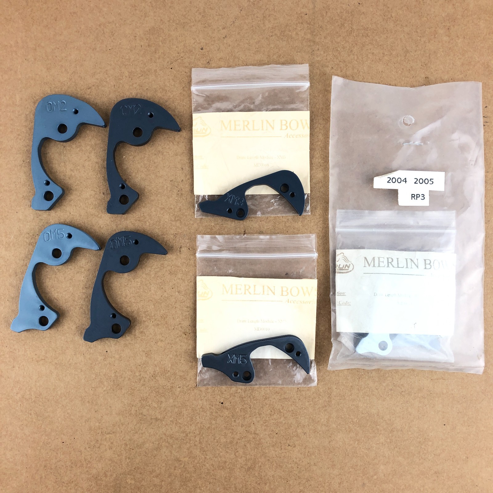 Merlin Archery Draw Length Modules OM2 OM5 XM3 XM5 RP3 Bow Mod LOT Parts Vintage