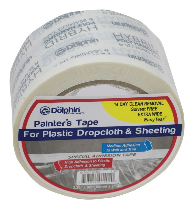 Blue Dolphin TP POLY SEAM White Polyhanging and Seaming Tape 2.36 in. x 90 ft.