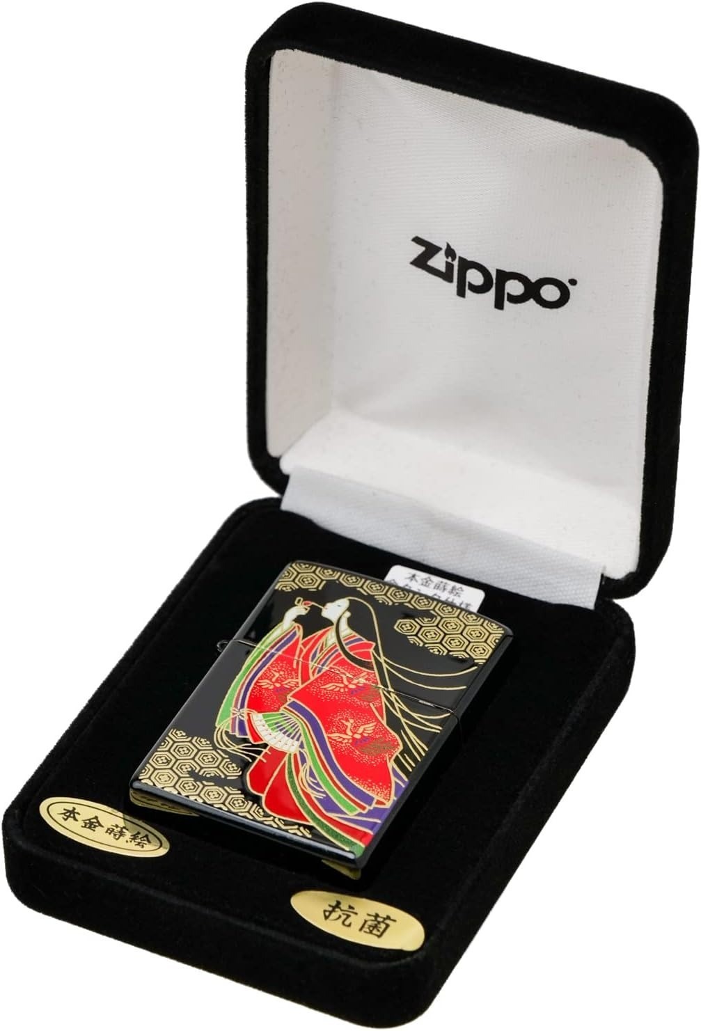 ZIPPO Windy Heian Gold Makie First Lady Valga Girl Gold Tank with Case Unused JP