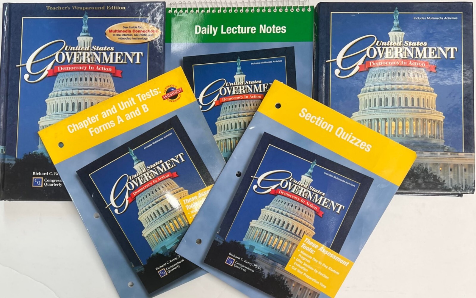 High School Government Student Teacher Edition Bundle Homeschool Curriculum Lot