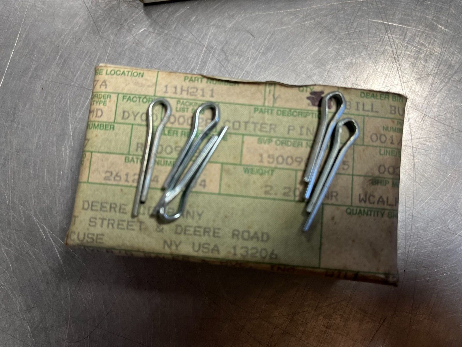 11H211 OEM John Deere Cotter Pin QTY 10