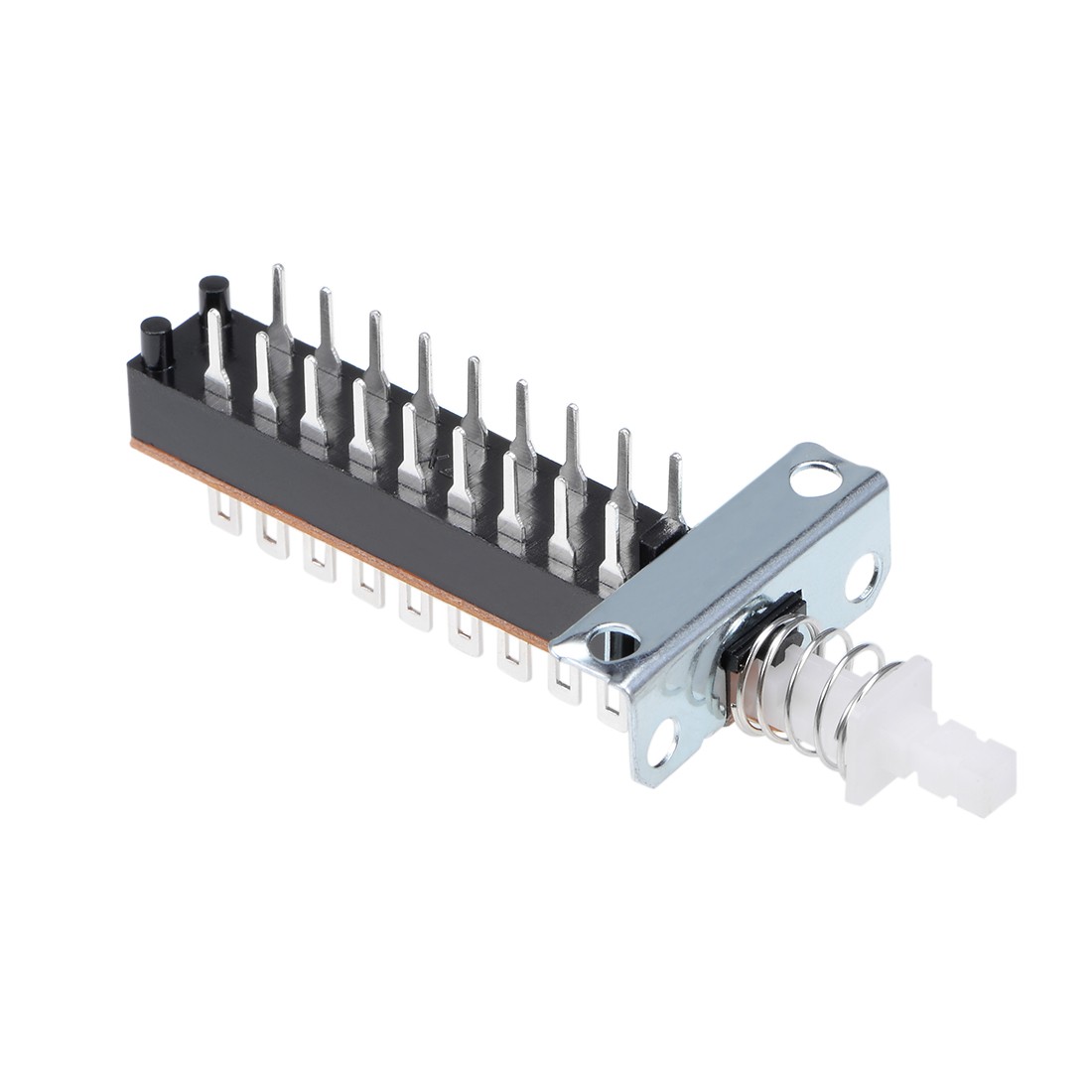 Self-Locking Push Button Switch 6PDT 6 Pole 18Pins 1 Position