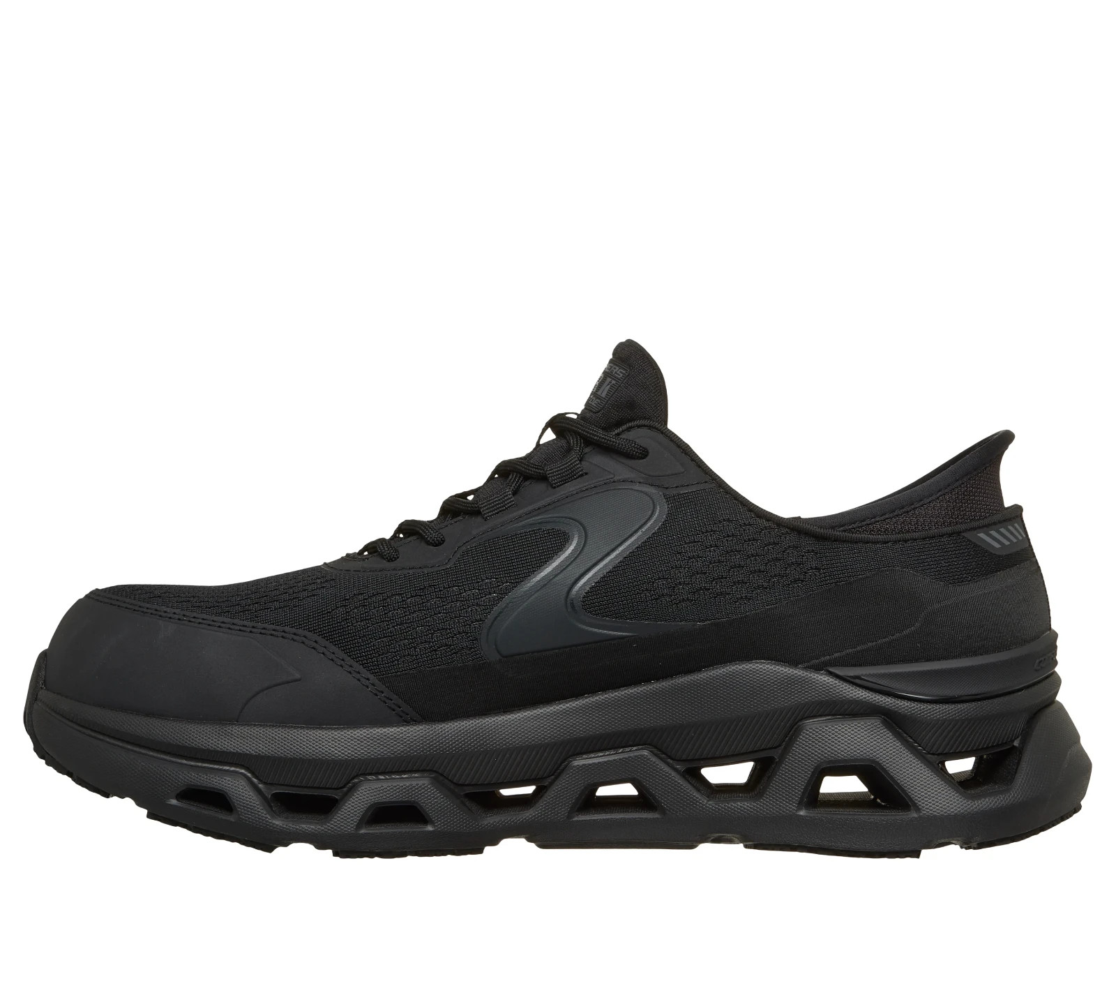 Skechers Shoes Work Men's Slip Ins Black Glide Memory foam Slip Resistant 200452