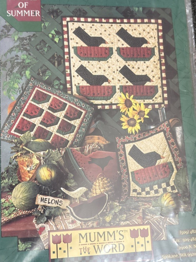 Vtg Rare Mumm's A SLICE OF SUMMER Quilt 1994 Pattern QP-56