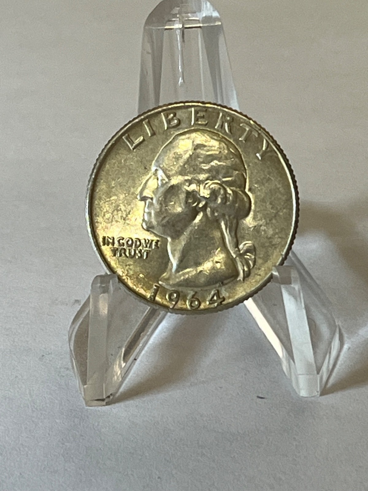 1964  Washington Quarter • 90% Silver • Exact Coin Circulated # WL162J