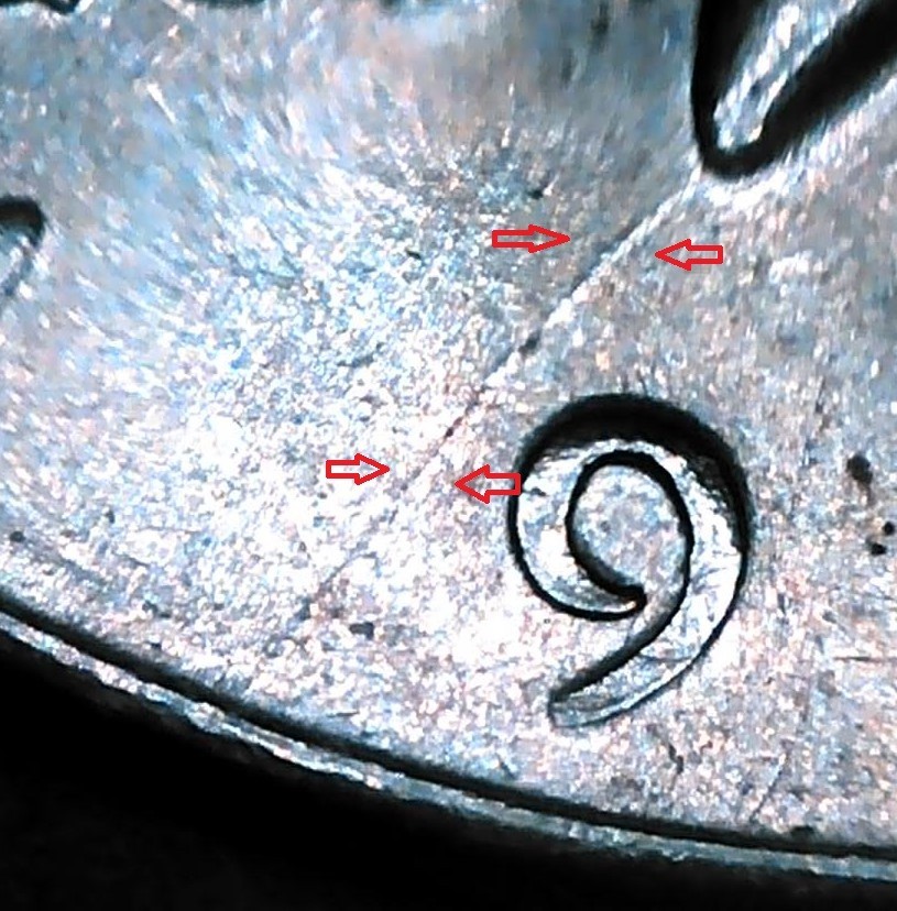 1996 P Kennedy Half Dollar Nice Die Crack Break Error SN678