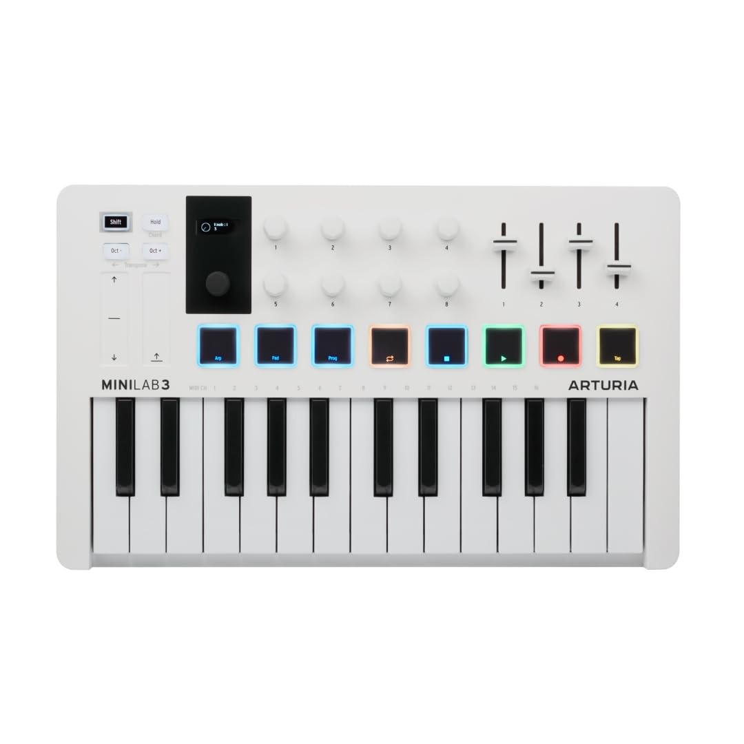 MiniLab 3 - Universal MIDI Controller for Music Production, with All-in-One Soft
