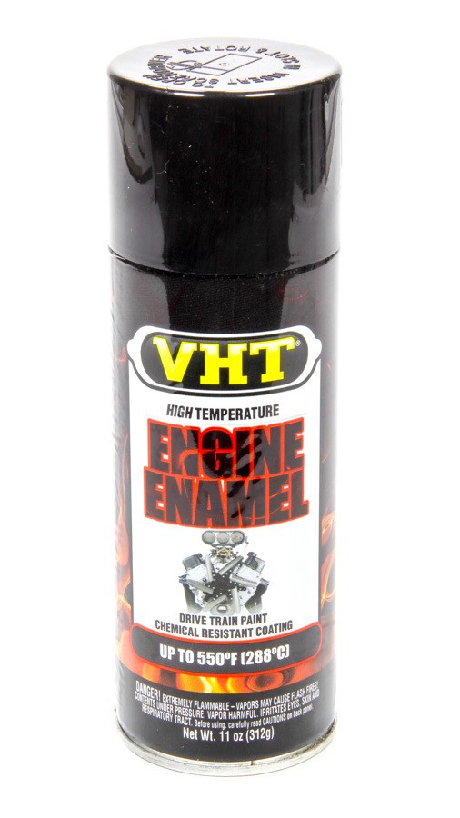 VHT SP124 Engine Enamel 11 fl. oz. Gloss Black Aerosol High Temperature Paint