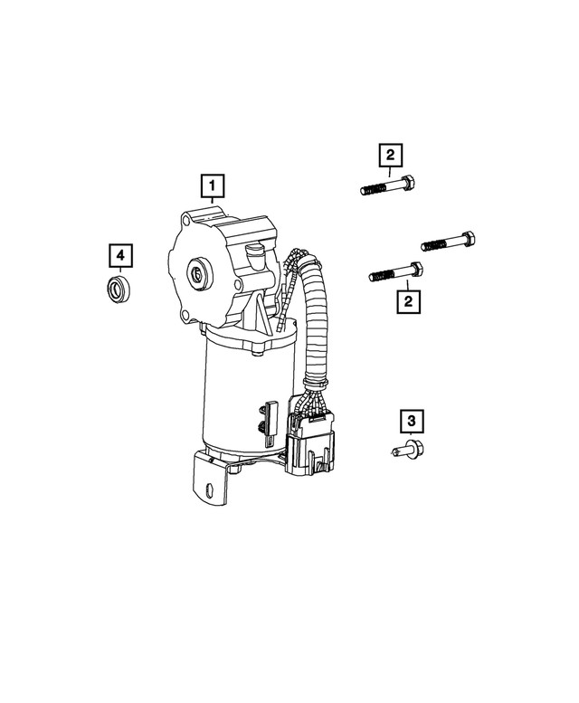 Genuine Mopar Transfer Case Gear Motor 68089746AC