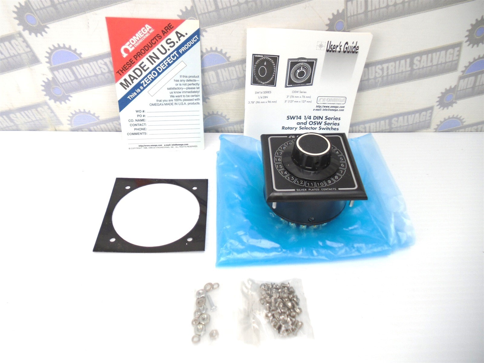 OMEGA - OSW3-20 - 20 Position 3" ROTARY SELECTOR SWITCH THERMOCOUPLES 2-Pole