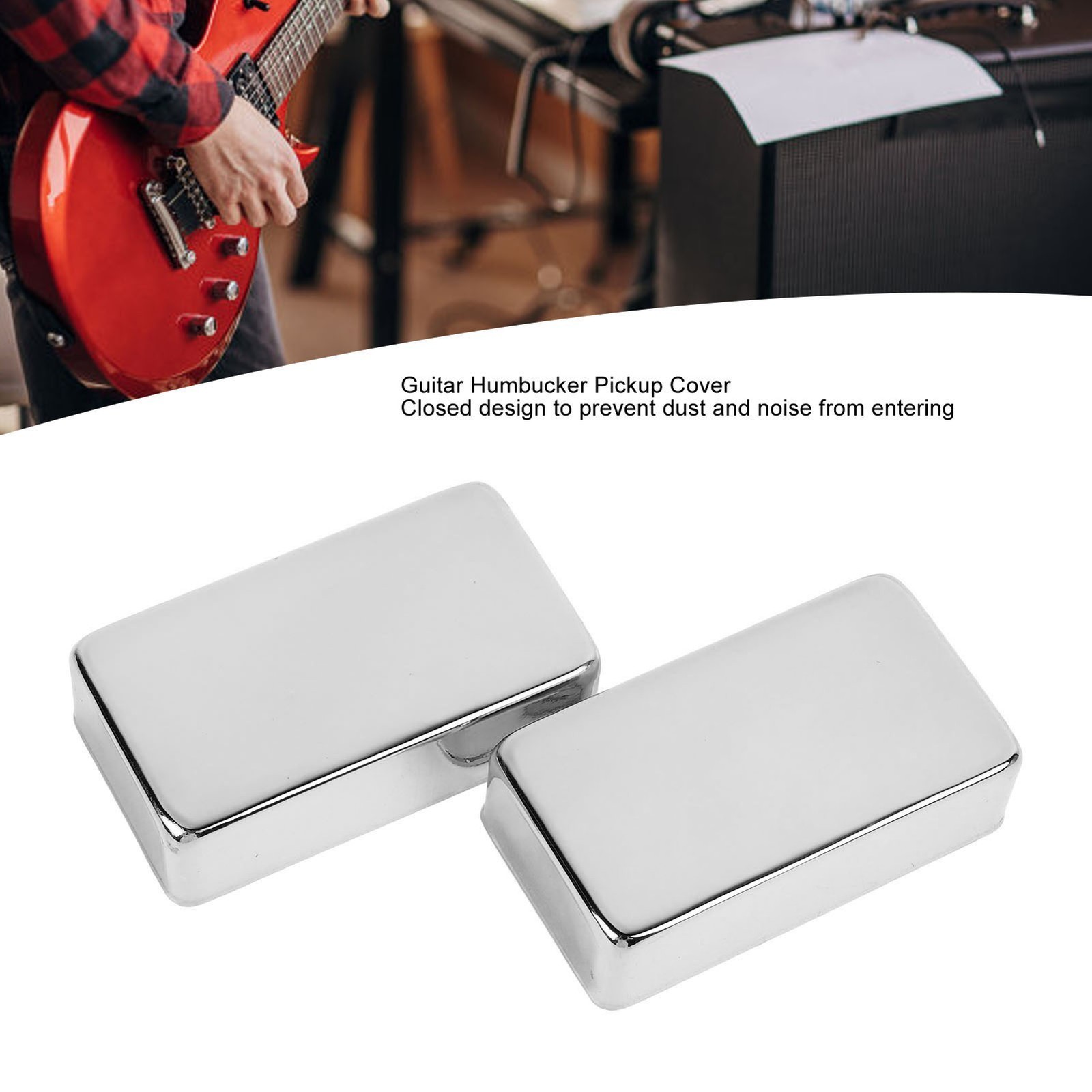 2PCS Electric Guitar Pickup Cover Closed Type Sealed Humbucker Double Coil