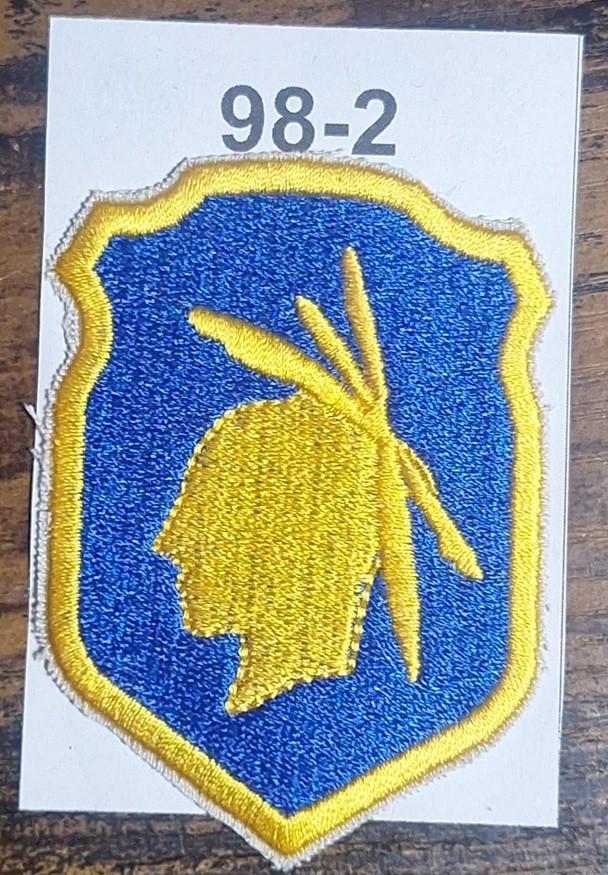 98th Infantry Division Patch TYPE 2 Miss Drop 44 Patch King