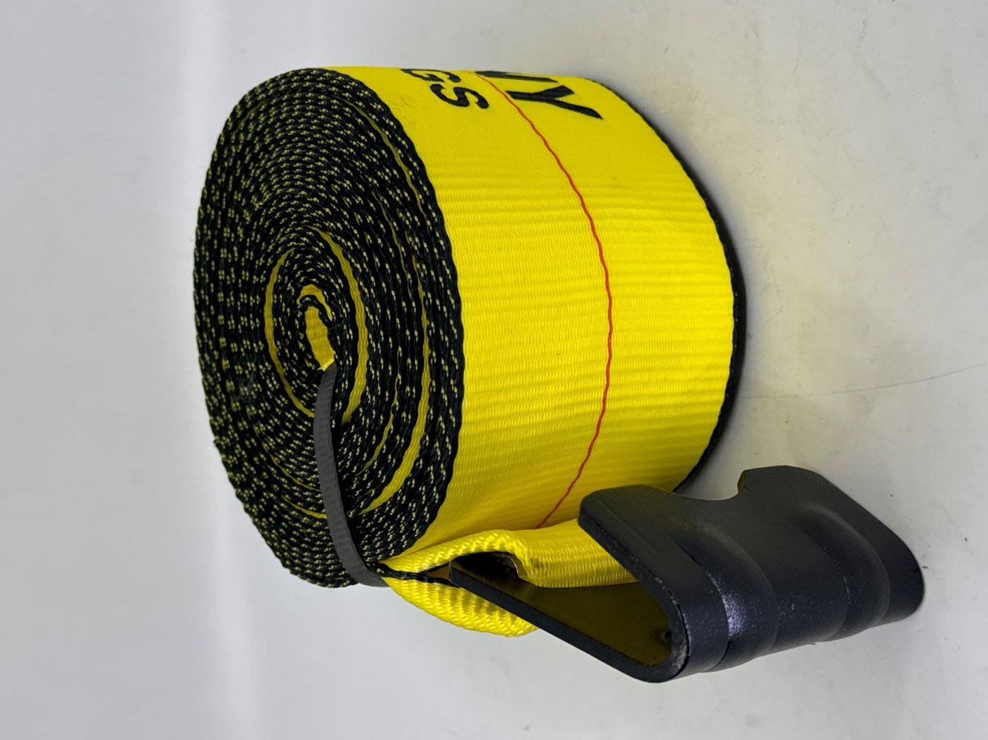 4”X35’ Winch Strap with Flat Hook 2 Pack