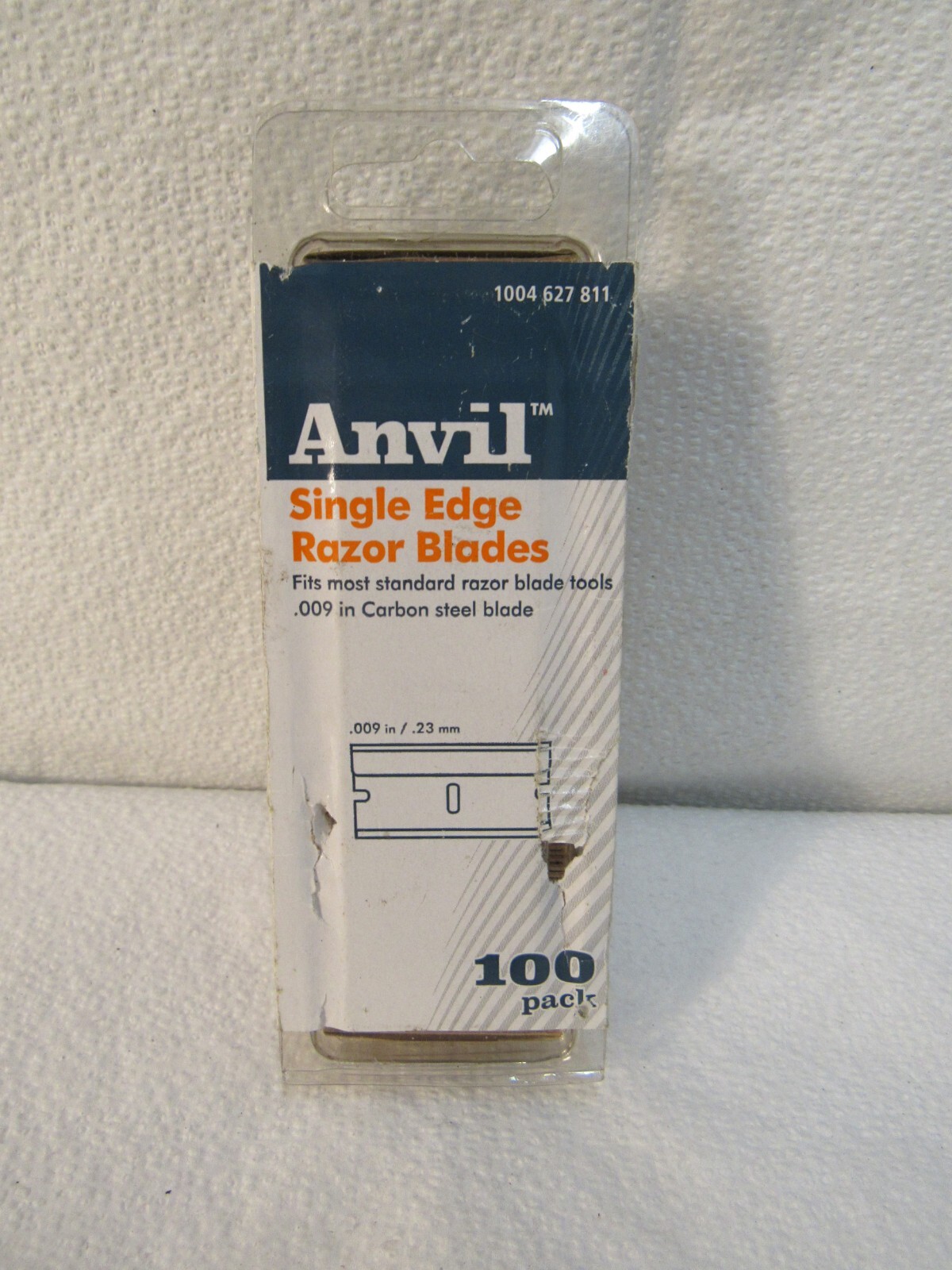 Anvil Pack of 100 Single Edge Razor Blades Bulk P/N 1004 627 811