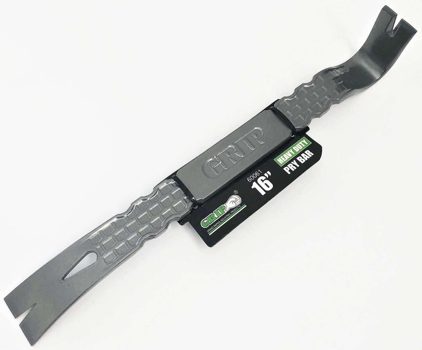 GRIP TOOLS HEAVY DUTY 16" PRYBAR FLAT PRY BAR NAIL PULLER FORGED STEEL #60061