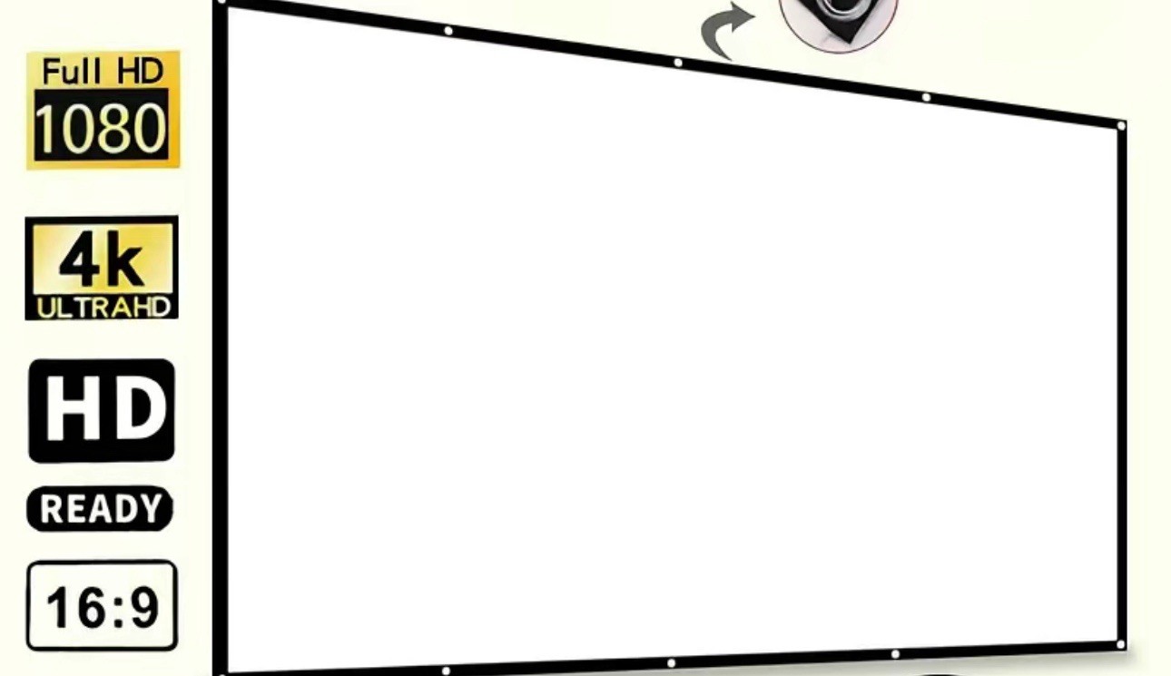Portable Foldable Projector Screen Washable Projector Screen for Home Outdoor