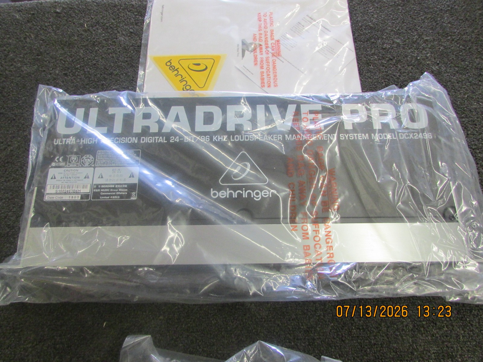Behringer DCX2496 Ultradrive Pro Loudspeaker Management System