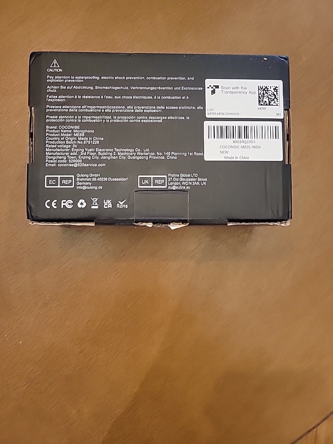 COCONISE ME6S USB RGB Gaming Microphone