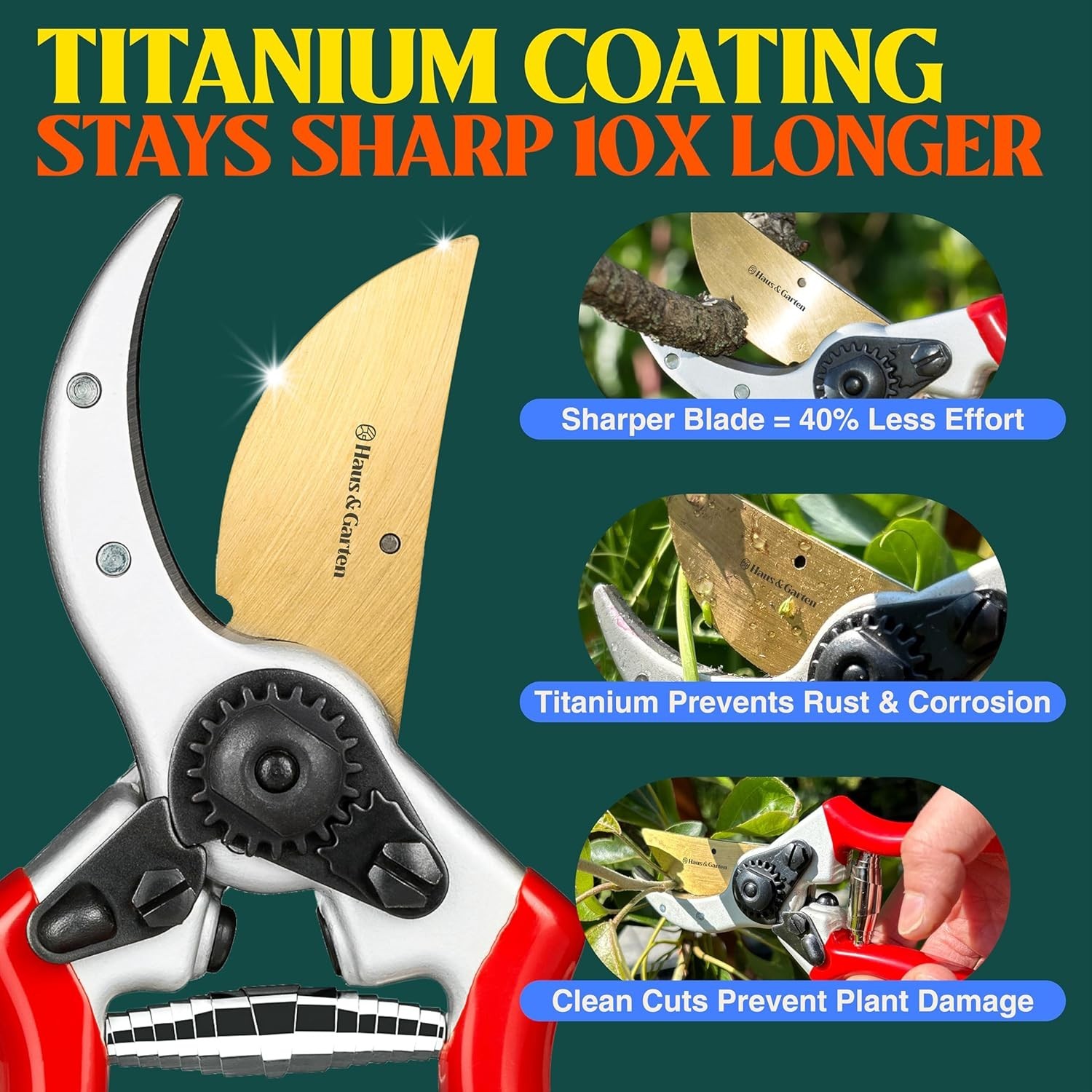Professional 8.5" ClassicPRO Pruning Shears - Lightweight, Rust-Resistant Design