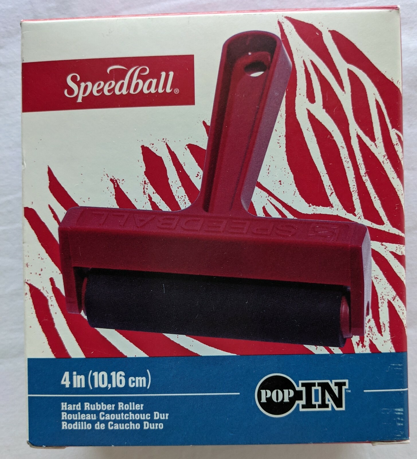 Speedball Soft Rubber Pop In Roller Brayer 4" Wide For Stamping Printing Paint