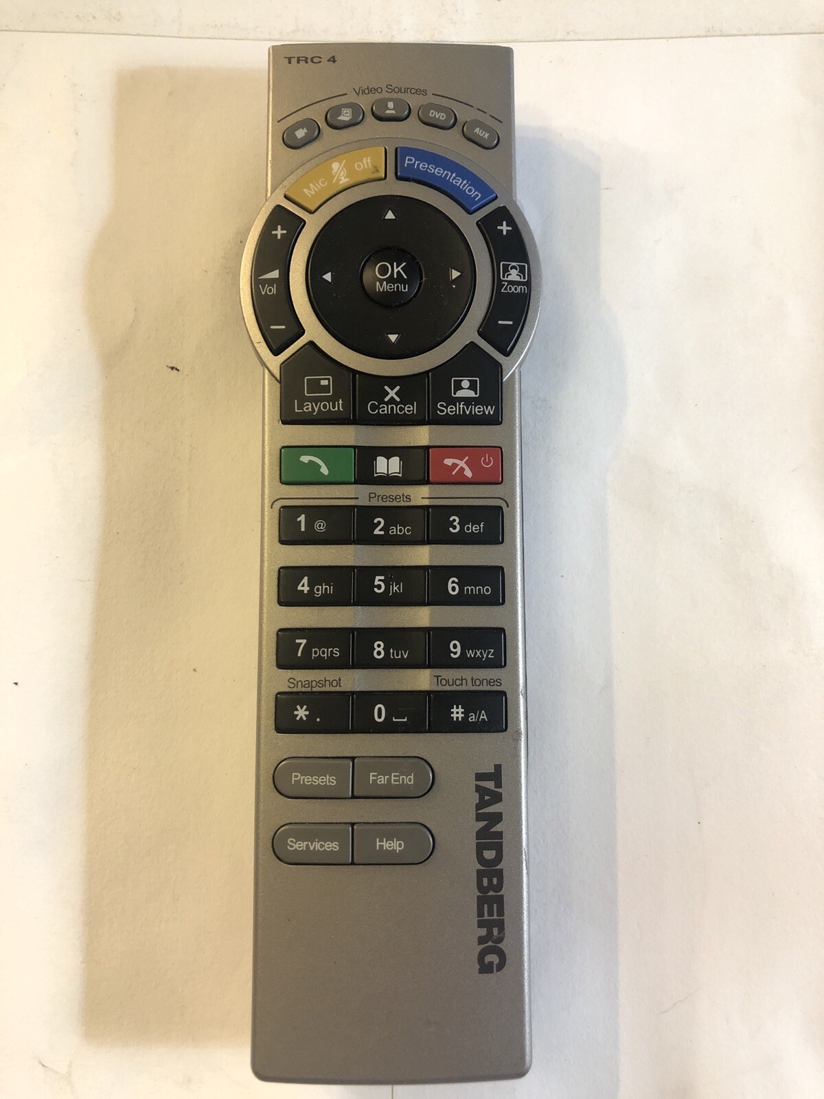 Tandberg TRC 4 Video Conferencing Remote Control