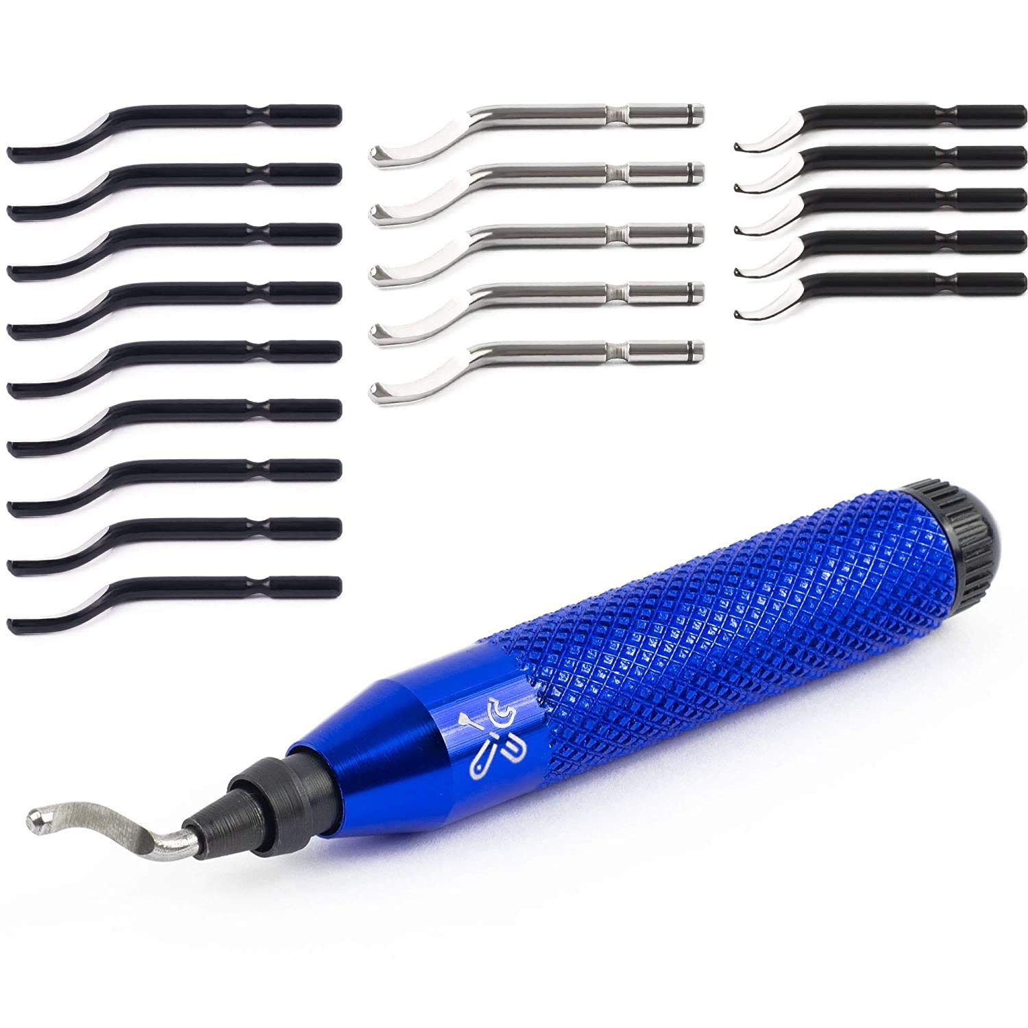 Deburring Tool Kit With 20 Highspeedsteel Blades | Edge Burr Remove For Metal Pv