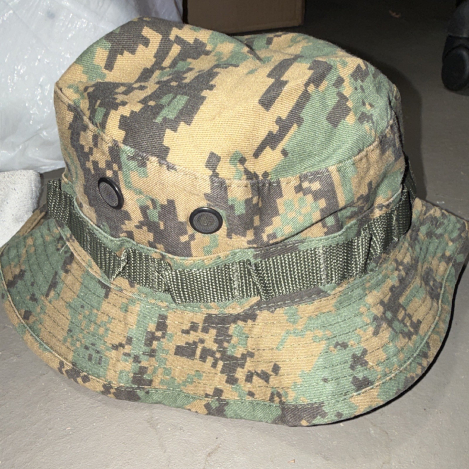 USMC Military Surplus MARPAT Boonie Hat Type II Cotton Blend Size 7 1/4