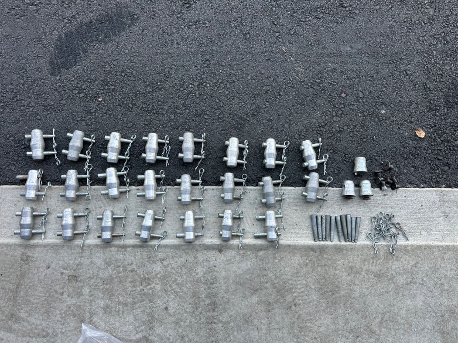 Large lot of aluminum truss hardware  for DJ Lighting Rigs