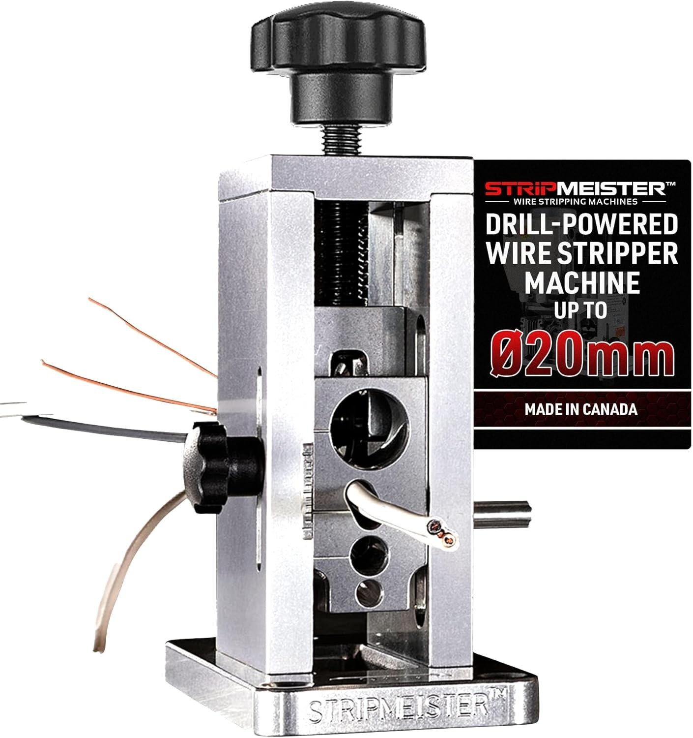 Portable Jam-Free Scrap Wire Stripper for Efficient Recycling & DIY Projects