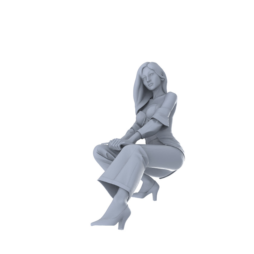 MRY-SFW 1:87 Urban Chic Quartet 4-Figure Set, Fashionista, DIY Paintingation