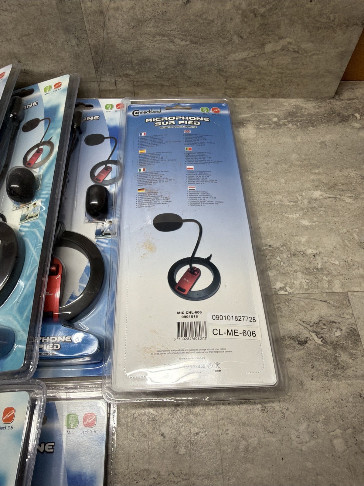 Lot Of 19 Connectland MIC-CNL-606 CL-ME-606 Multimedia Desktop Microphone, New