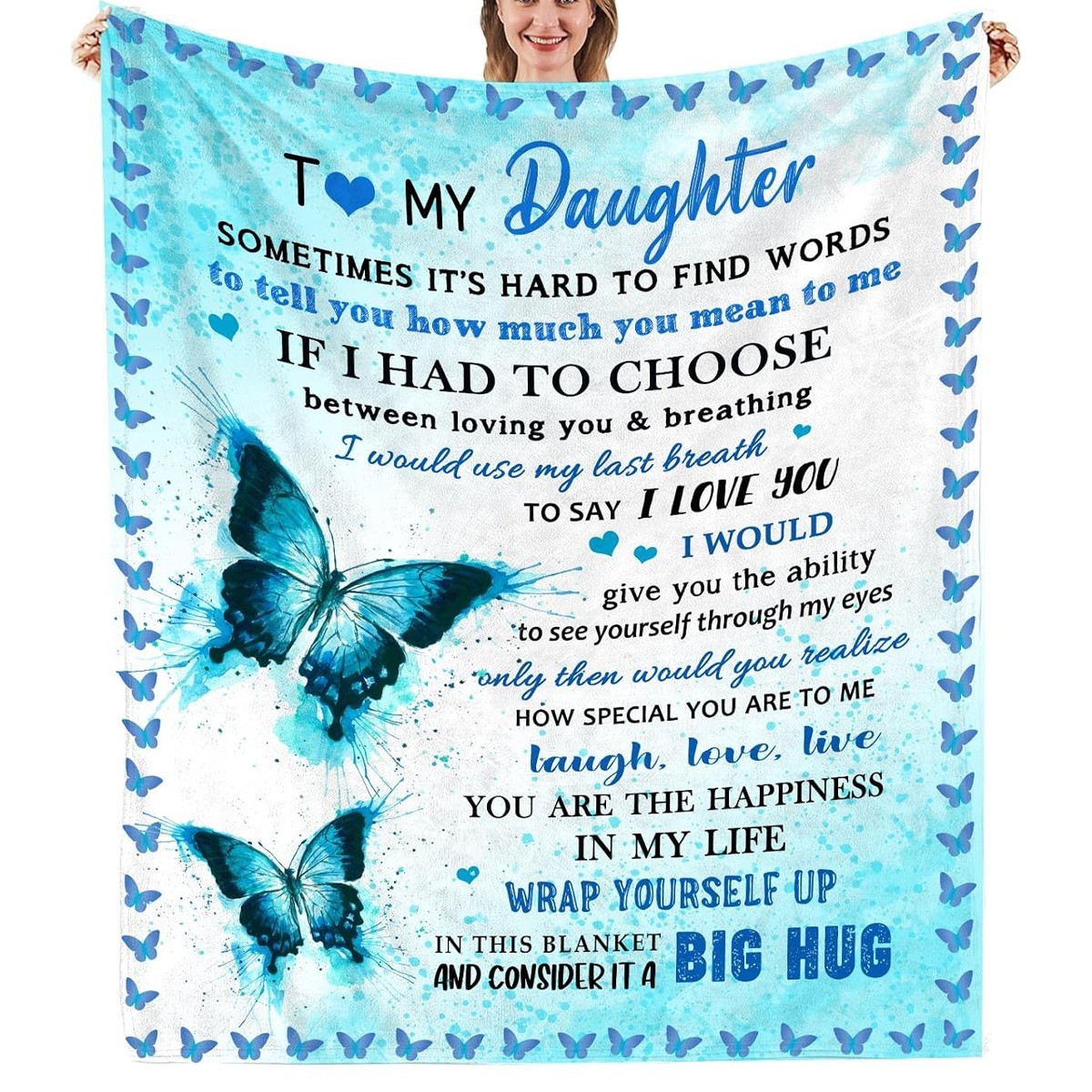 To My Daughter Graduation Blanket For Daughter, Gift For Her Special Day
