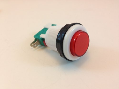 ILLUMINATED GAMING BUTTON (MOMENTARY) COLOR VARIANCE (1 SINGLE, RED)