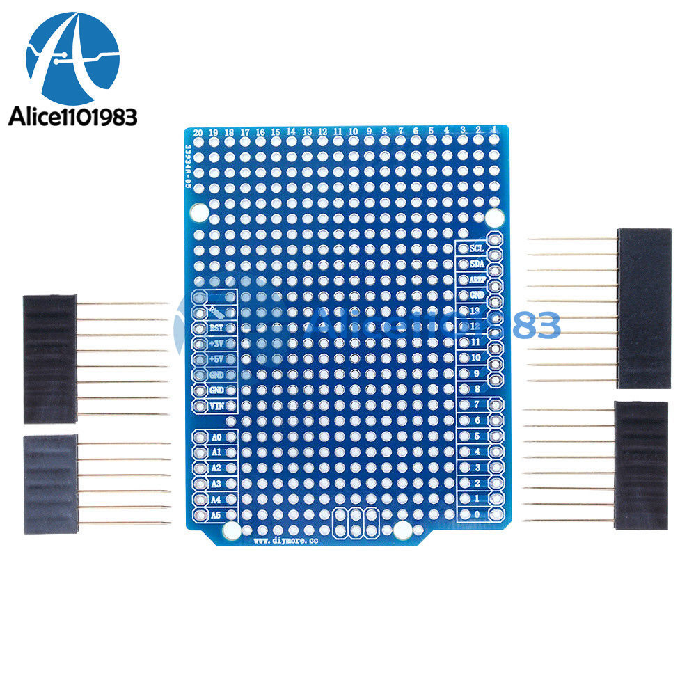For Arduino UNO R3 Shield Board Prototype PCB Atmega328P 2.54mm Pitch Breadboard