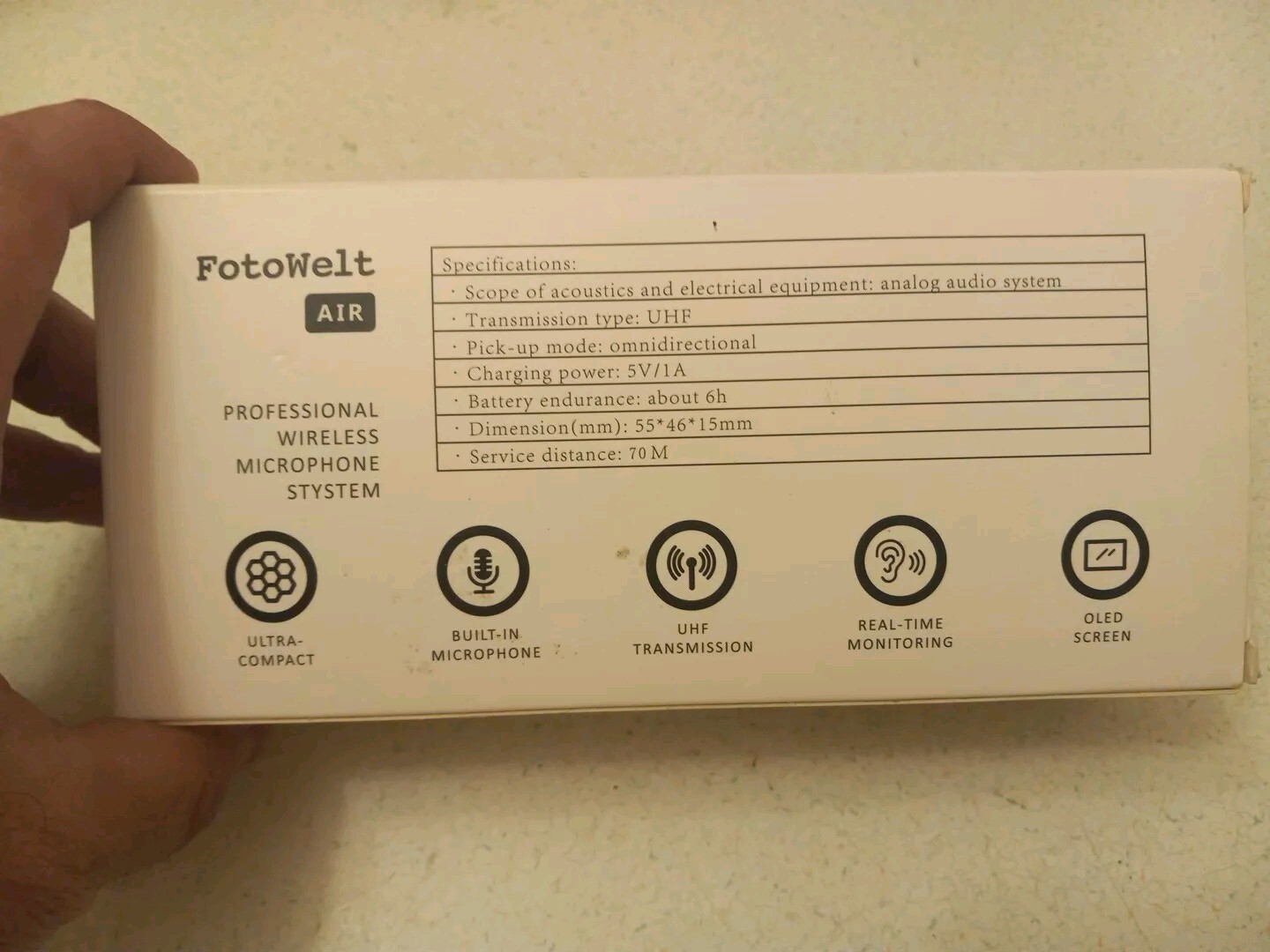Fotowelt AIR 36 Channels UHF Wireless Lavalier Microphone System NEW